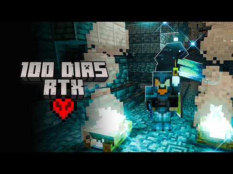 100 DIAS no MINECRAFT RTX!!! (Bedrock Hardcore)