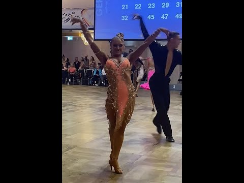 Youth Samba (10 dances) GOC 2022 - Heat 2- Stuttgart - With Maxim Zhilenkov &  Arina Molochnikova