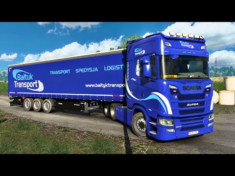 Driving Through Narrow Country side roads of France | Grand Utopia map | Euro Truck Simulator 2.