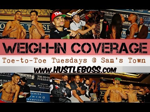 Behind the Scenes with the Mayweather Promotions Stable at the FS1 Weigh Ins at Sam's Town in Las Ve