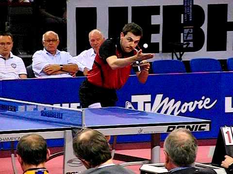 Timo Boll Aufschlag