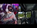 ПЕРВЫЙ РАЗ ЕЗЖУ НА МАШИНЕ С РУЛЁМ! (Euro Truck Simulator VR)