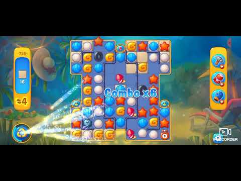 Fishdome Level 725 Super Hard, without Booster #games  #fishdom