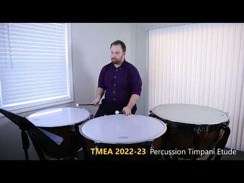TMEA 2022-23 All-State Percussion Audition, Timpani Etude