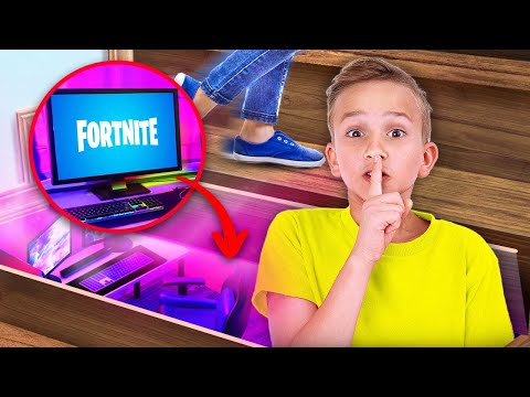 Vlad Built a SECRET Hidden Gaming Room in his House!