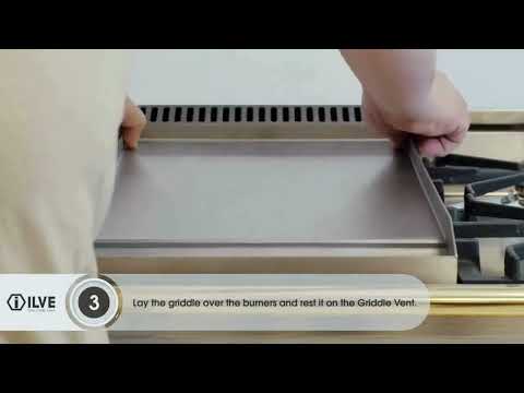 How install a Griddle of ILVE Nostalgie & Professional Plus