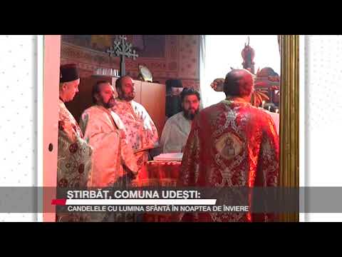 STIRBAT COMUNA UDESTI CANDELE CU LUMINA SFANTA IN NOAPTEA DE INVIERE