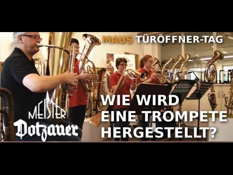 Türöffnertag 2012 Herstellung einer Trompete