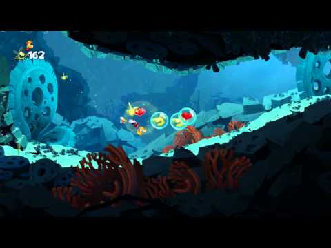 Rayman Legends Playthrough Part 64: [Back To Origins] Sea Of Serendipity - Freaking Flipper