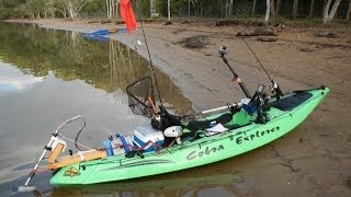 preview picture of video 'Kayak trolling motor in action MUST SEE VIDEO (達爾文釣魚日記 - 機動釣魚獨木舟)'