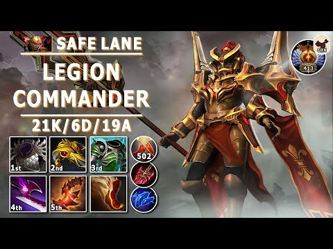 Legion Commander Safe Lane Carry | 7.32c | Pos 1 LC Play | Dota 2 Immortal Gameplay
