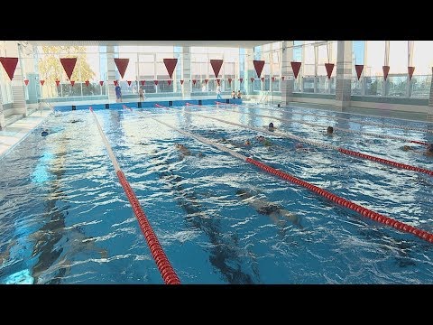 У Мазыры  пасля рэканструкцыі адкрыўся басейн  видео