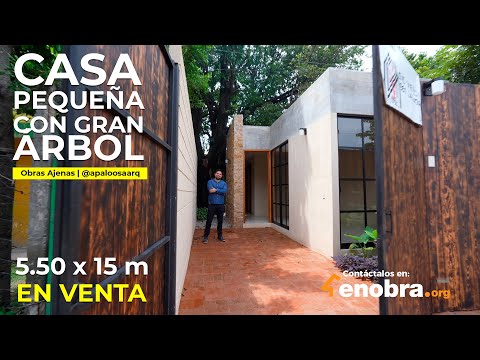 UNA MICRO CASA con un ÁRBOL CENTENARIO - CASA COMPACTA de 50 M2 | OBRAS AJENAS | Apaloosa Arq​