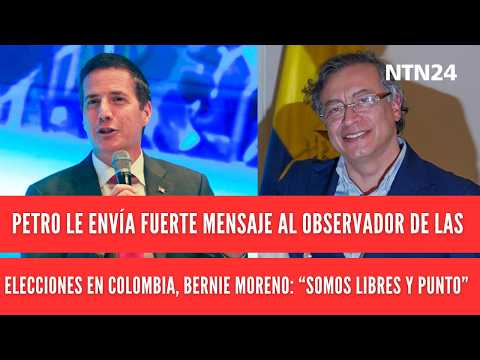 Petro envía fuerte mensaje al republicano y observador de las elecciones en Colombia, Bernie Moreno