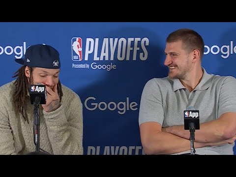 Nikola Jokic funny reaction to Aaron Gordon game winner buzzer beater dunk vs Clippers