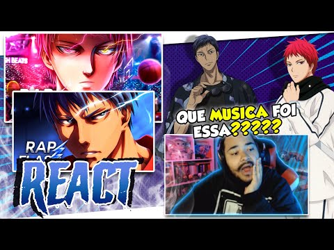 REACT - Rap do Akashi Seijuro 2 (KNB)-O TEMIDO IMPERADOR/Rap do Aomine Daiki 2 - O MELHOR DA GERAÇÃO
