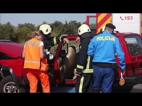 Teška prometna nesreća kod Šibenika: Sudarila se dva auta, ozlijeđeno pet osoba