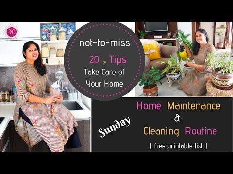 Sunday Home Maintenance / Cleaning Routines | Home Cleaning Tips