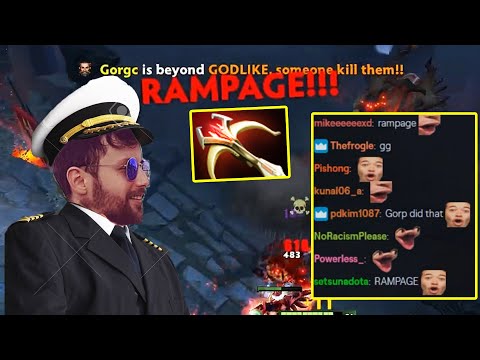 1 Hit Triple Kill - Gorgc Kunkka with Miracle Mars