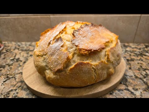 🍞 How to make Artisan Bread - (No Kneading, Only One Rise) - So Easy, So Delicious! 🍞