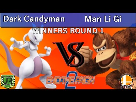 End The Paign 2  WINNERS ROUND 1 - Dark Candyman (Mewtwo, Kirby) vs Man Li Gi (Donkey Kong)