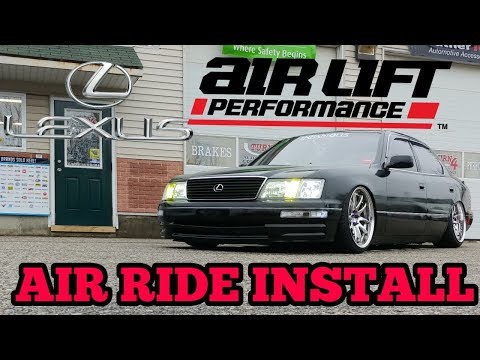 Lexus LS400 Air Lift Performance Install Air Bag Air Ride