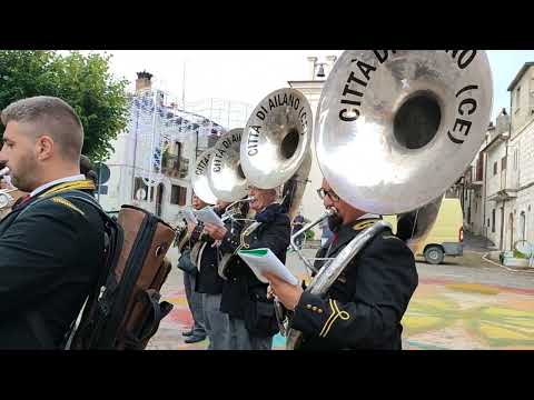 Marcia Fanfaroni Banda di Ailano 16/8/23 Collelongo Festa di San Rocco
