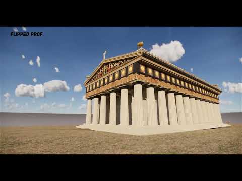 1.0 3d virtual tour in The Temple of Zeus, Olympia V century b C