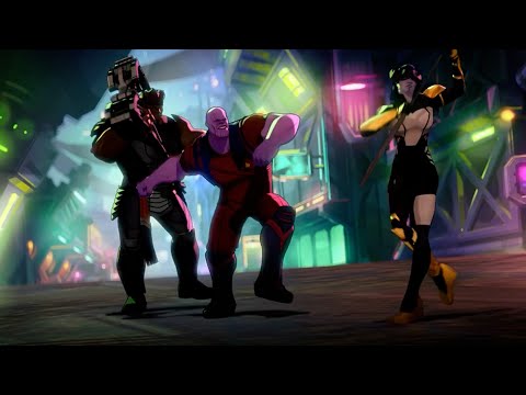 Thanos vs Cull obsidian Fight Scene | What if...? | Thanos Vs The Black Order | Nebula saves Thanos