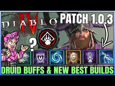 Diablo 4 - BIG Druid Buffs Breakdown - New Best Build, Skills, Unique Gear, Aspects & More!