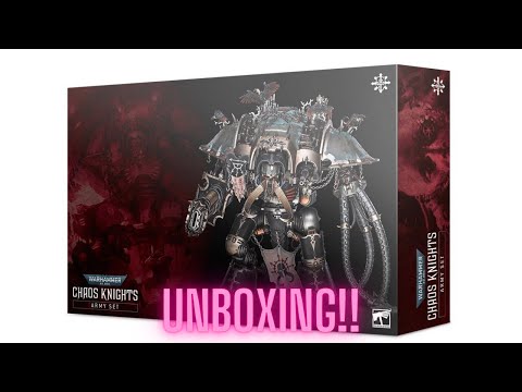 Age of Warhammer: Chaos Knight Army Set Unboxing!