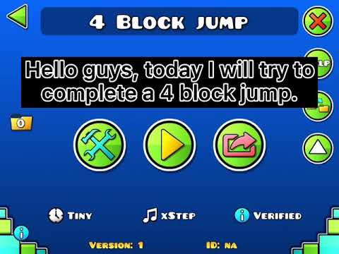 4 BLOCK JUMP IS POSSIBLE!!! - Jumping over 4 spikes