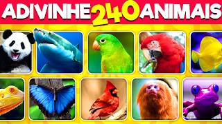 Adivinhe 240 animais em 3 Segundos | Fácil, Médio, Difícil, Impossível
