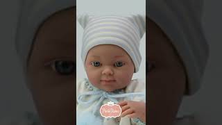 Realistické miminko - chlapeček - Minipikolin ve světlém oblečku s medvídky od Paola Reina