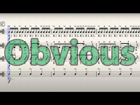 Obvious - [EASY] Drumline Cadence