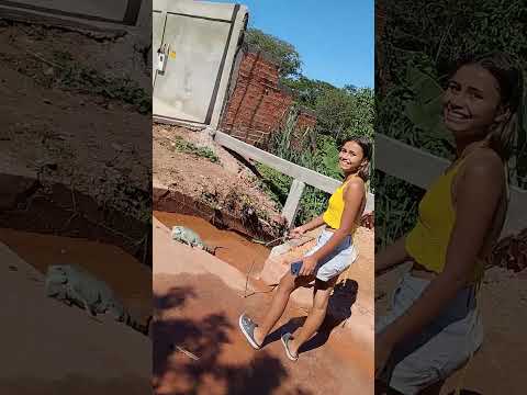 Éu mostrando a coragem dá menina Aragarças Goiás 