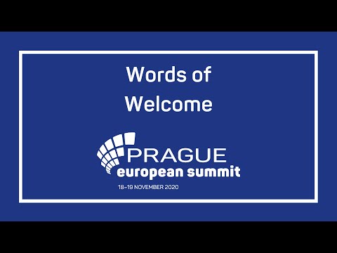 Day 1: Words of Welcome | Prague European Summit 2020