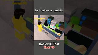 Roblox IQ Test Floor 49 | #shorts How to complete! #roblox #gamingshorts
