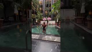 Would you swim here? 🏊🏾‍♂️📍Manon Les Suites - Copenhagen, Denmark 🇩🇰