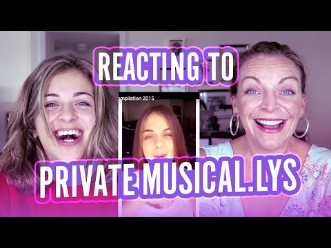 REACTING TO MY PRIVATE MUSICAL.LY'S | Baby Ariel