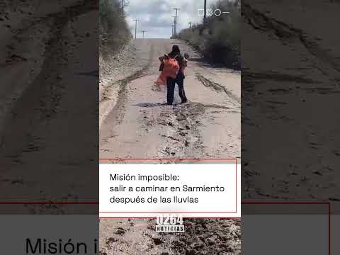 Calles intransitables tras las intensas lluvias en Sarmiento - San Juan 🌧️🚨