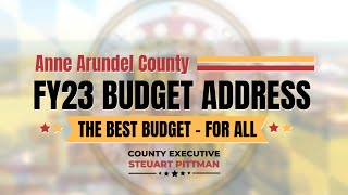 County Executive Pittman's FY23 Budget Video