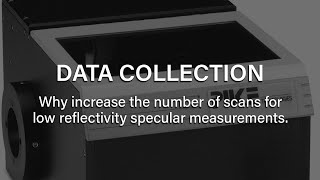 Why increase the number of scans for low reflectivity specular measurements.