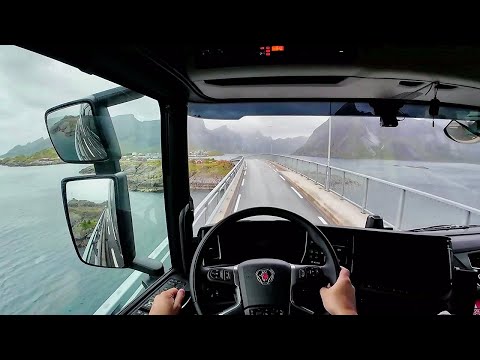 POV Driving Scania V8 590S - Lofoten