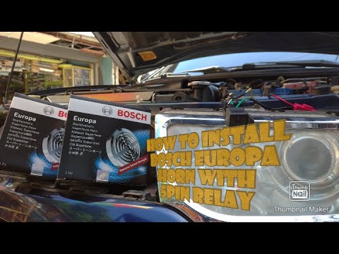 HOW TO INSTALL BOSCH EUROPA HORN WITH RELAY WIRING