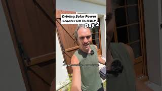 UK to Italy on a solar-powered electric scooter! Day 2