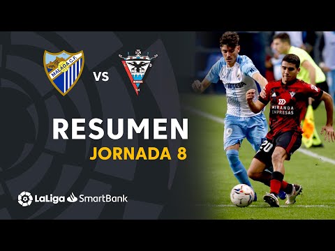 Resumen de Málaga CF vs CD Mirandés (1-1)