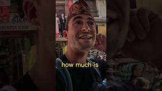 Foreigner buys Nepali Hat Kathmandu Nepal🇳🇵