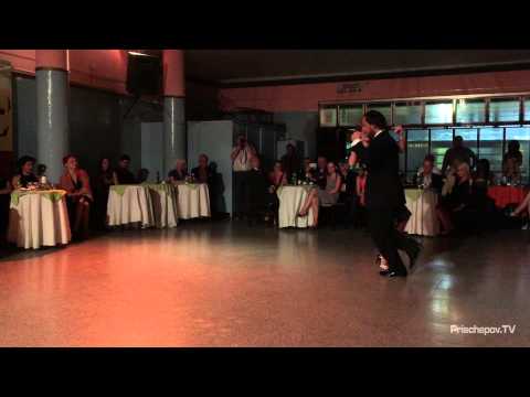  Fabian Peralta  and  Josefina Bermudez Avila  are  dancing  to  the  milonga  "  Fruto Dulce  "