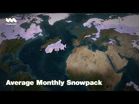 Average Monthly Snowpack | Animated Maps